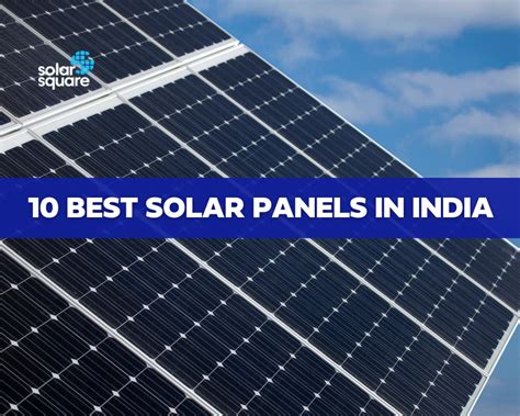 best solar panels in india with price